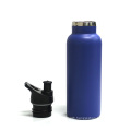 Easy portable thermal vacuum flask bamboo cap thermos bottle with handle